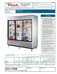 Download Manufacturer's Specification Sheet - Ice Machines