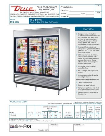 Download Manufacturer's Specification Sheet - Ice Machines