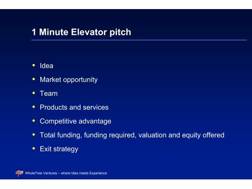 New Venture Creation: from Idea to Investment - iCentre