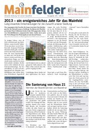 2013 â€“ ein ereignisreiches Jahr fÃ¼r das Mainfeld - Frankfurt - Soziale ...