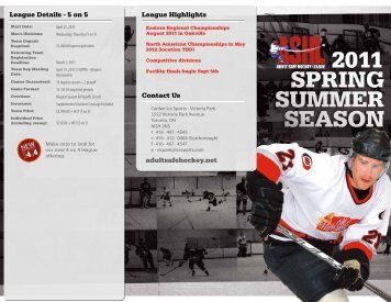 League Details - 5 on 5 Contact Us ... - Canlan Ice Sports