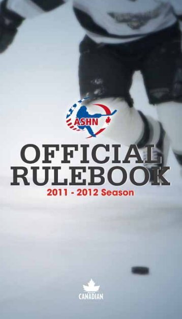 Ashn rules and regulations - Canlan Ice Sports
