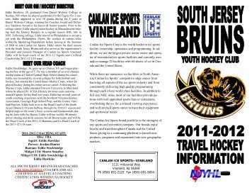 2011 BRUINS BROCHURE - Canlan Ice Sports