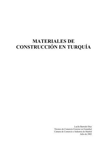 MATERIALES DE CONSTRUCCIÃN EN TURQUÃA