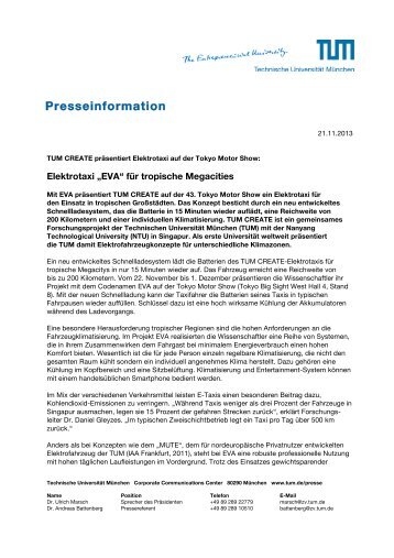 Presseinformation - TUM