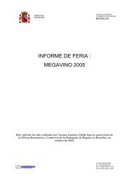 INFORME DE FERIA : MEGAVINO 2005 - Icex