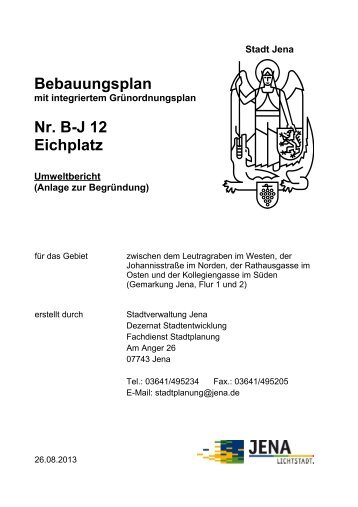 Anlage 7: Umweltbericht (application/pdf 154.4 KB) - Jena