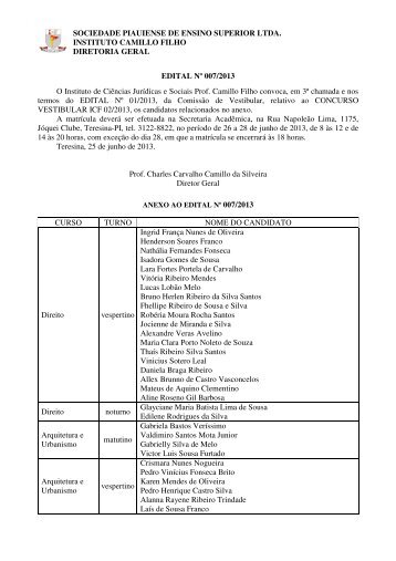 4ª Chamada - ICF