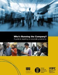 Who's Running the Company? - International Center for Journalists