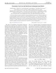 Frustration, Area Law, and Interference in Quantum Spin ... - ICFO