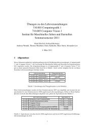 Übungen zu den Lehrveranstaltungen 710.003 Computergrafik 1 ...