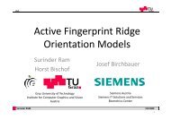 Active Fingerprint Ridge Active Fingerprint Ridge Orientation Models