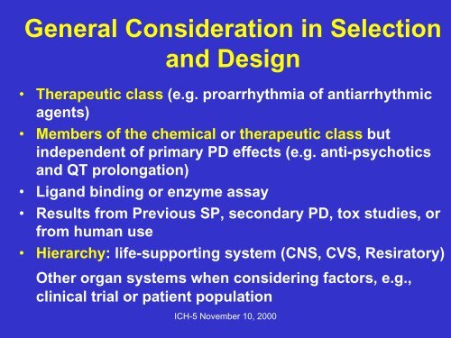 Presentation on S7A - ICH