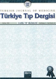 Ä°Ã§indekiler - Ä°Ã§ HastalÄ±klarÄ± Dergisi