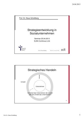 Strategieentwicklung in Sozialunternehmen Klaus ... - EJSA Bayern