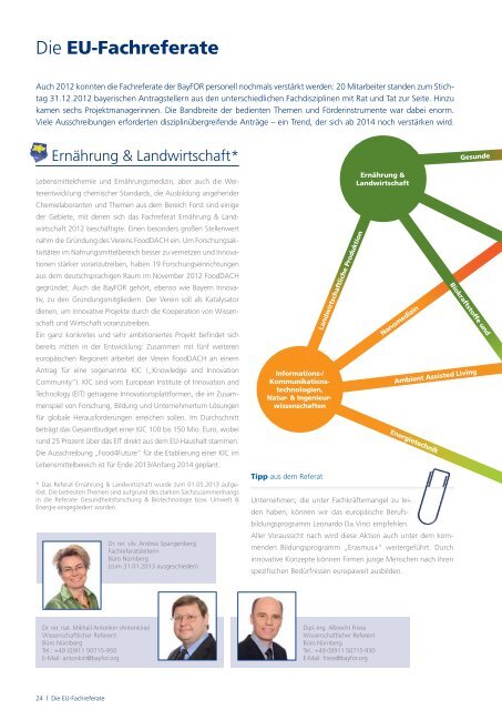 Mehr (PDF) - Bayerische Forschungsallianz