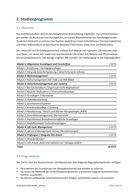 Studienbeschrieb CAS GebÃ¤udesicherheit - Weiterbildung.hslu.ch