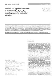 Structure and hyperfine interactions of multiferroic Bim+1Ti3Fem ...