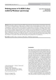 Ordering process in Fe-Al28Cr5 alloys studied by MÃ¶ssbauer ...