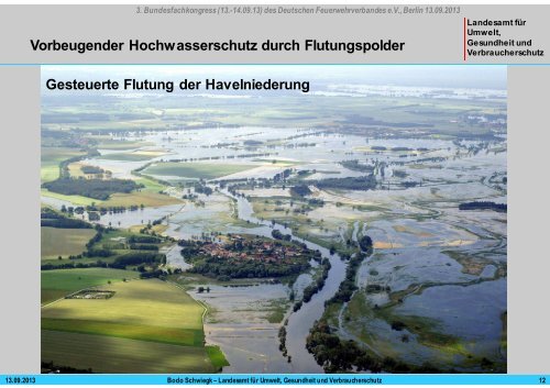 Vorbeugender Hochwasserschutz durch Flutungspolder, Talsperren ...