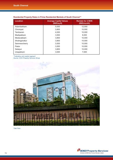 Chennai Residential Real Estate Overview February 2012