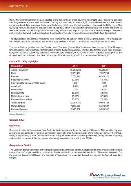 Delhi Report - ICICI Home Finance