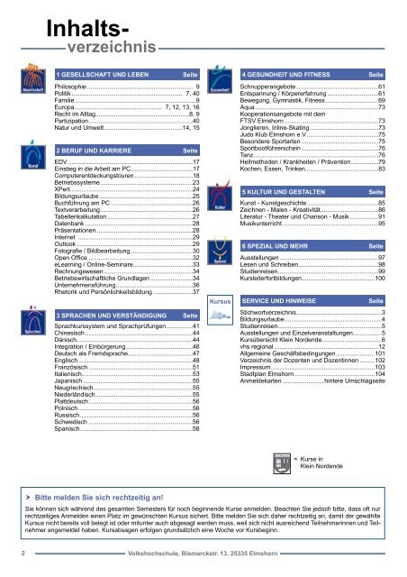 VHS Programm 2012-1-a - VHS Elmshorn