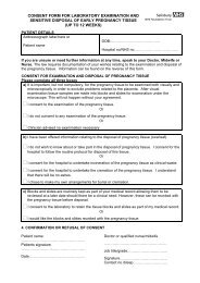 CONSENT FORM FOR LABORATORY EXAMINATION AND ... - ICID