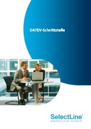 Datev Schnittstellenbeschrieb - SelectLine