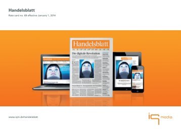 Handelsblatt - IQ media marketing