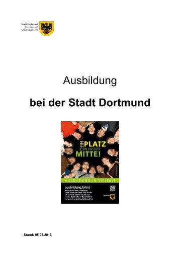 Ausbildung bei der Stadt Dortmund [pdf, 281 kB]