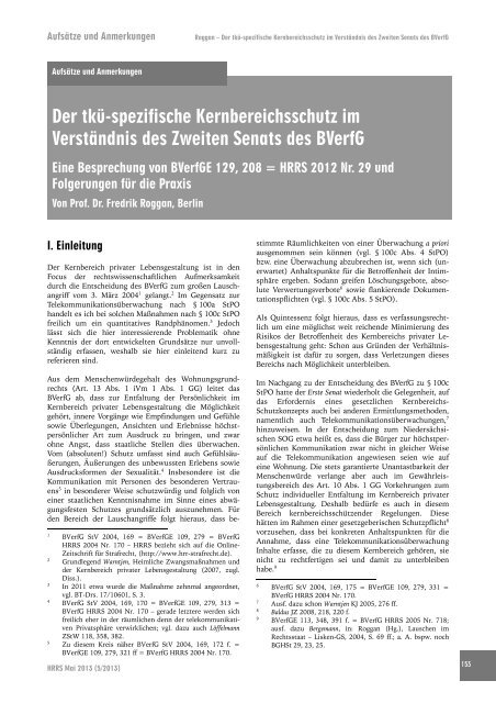 HRRS Ausgabe 5/2013 - hrr-strafrecht.de