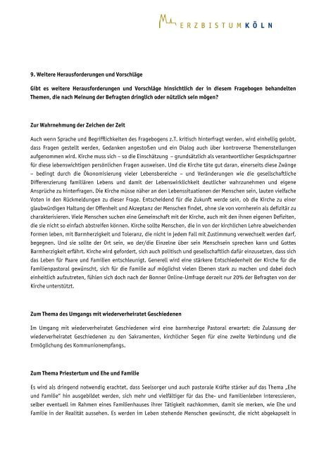 Die 23-seitige Zusammenfassung als pdf-Datei - Erzbistum KÃ¶ln