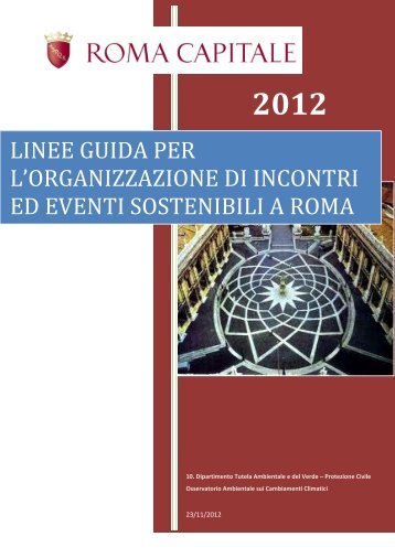 linee guida per l'organizzazione di incontri ed eventi ... - ICLEI Europe