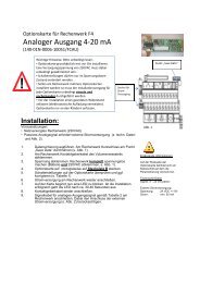 Rechenwerk F4 â Optionskarte Analog out - ICM Technologies / ICM ...