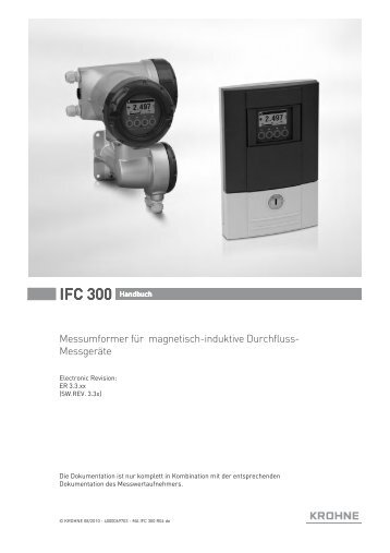 IFC 300 Handbuch - ICM Technologies / ICM Technologies