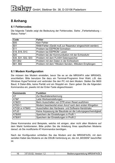 MR004FA/DL - Relay GmbH