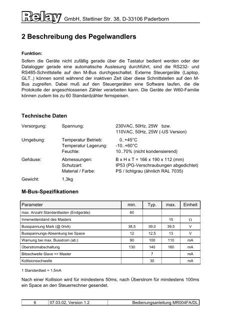 MR004FA/DL - Relay GmbH