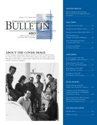 Limnology and Oceanography Bulletin Vol 19(1), March 2010