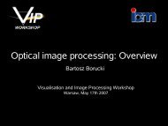 Optical image processing - ICM