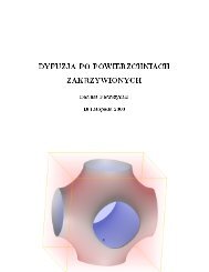 DYFUZJA PO POWIERZCHNIACH ZAKRZYWIONYCH ... - ICM