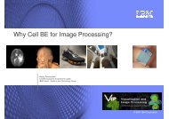 Why Cell BE for Image Processing? - ICM