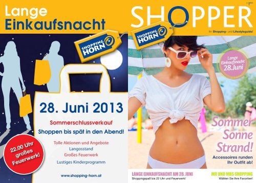 Sommer Sonne Strand! - Shopping Horn