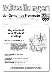 Mitteilungsblatt vom 13.09.2013 - Fronreute