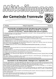 Mitteilungsblatt vom 30.08.2013 - Fronreute