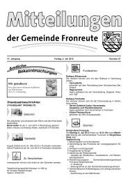 Mitteilungsblatt vom 05.07.2013 - Fronreute