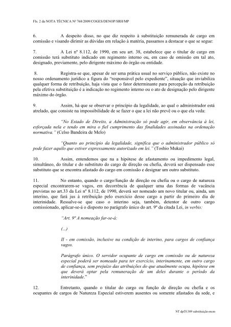 NOTA TÉCNICA 768 - 2009.pdf - Instituto Federal Goiano