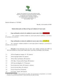 Boletim Informativo de Risco de Fogo em UCs - ICMBio