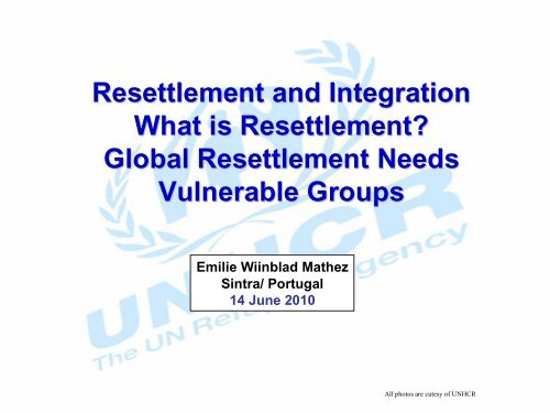 Resettlement and Integration What is Resettlement? Global ... - ICMC