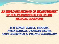 an improved method of measurement of ecg parameters for ... - ICMCC